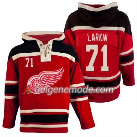 Herren Eishockey Detroit Red Wings Dylan Larkin 71 Rot Sawyer Hooded Sweatshirt